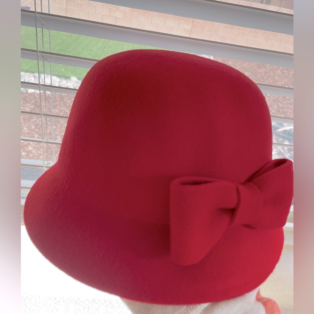NWT Janie and Jack bow tie red hat /little girl 4-5T